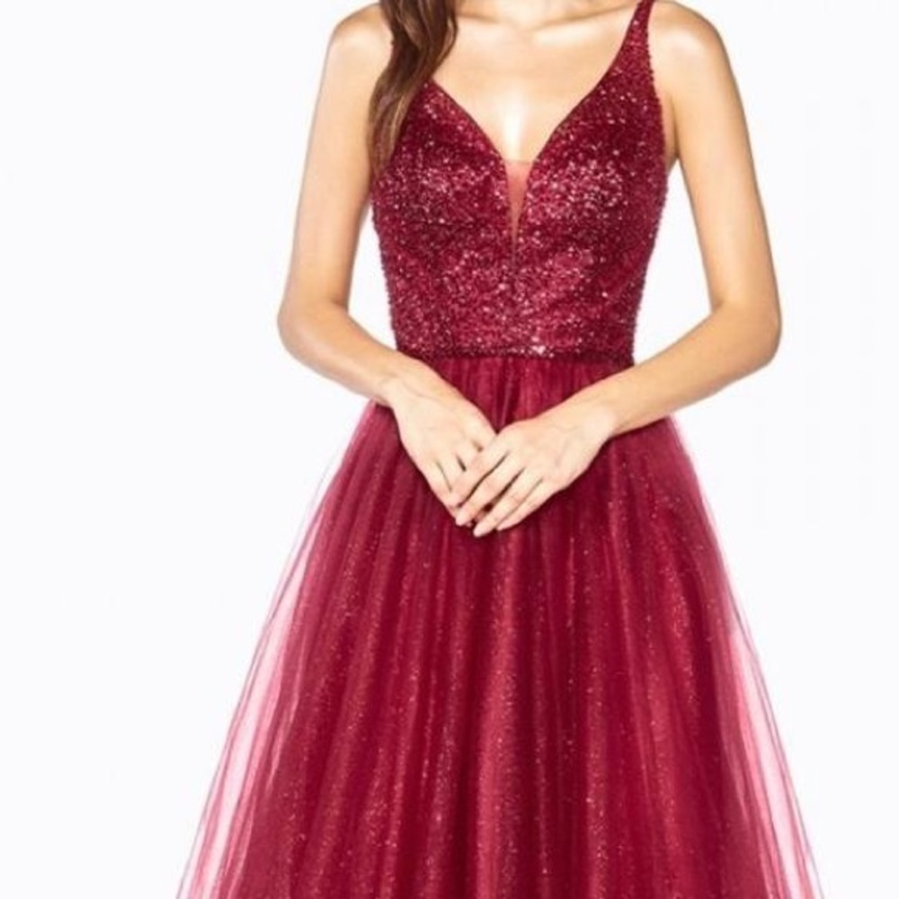 Red ballgown